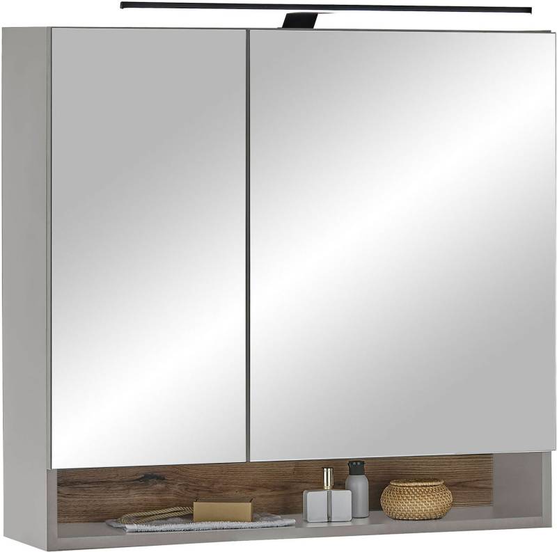 BASIC by Balculina Spiegelschrank Denver Spiegelschrank, Badezimmerschrank BxHxT 80x75x22 (1-St) Breite 80 cm, Tür L/R montierbar, Softclose von BASIC by Balculina