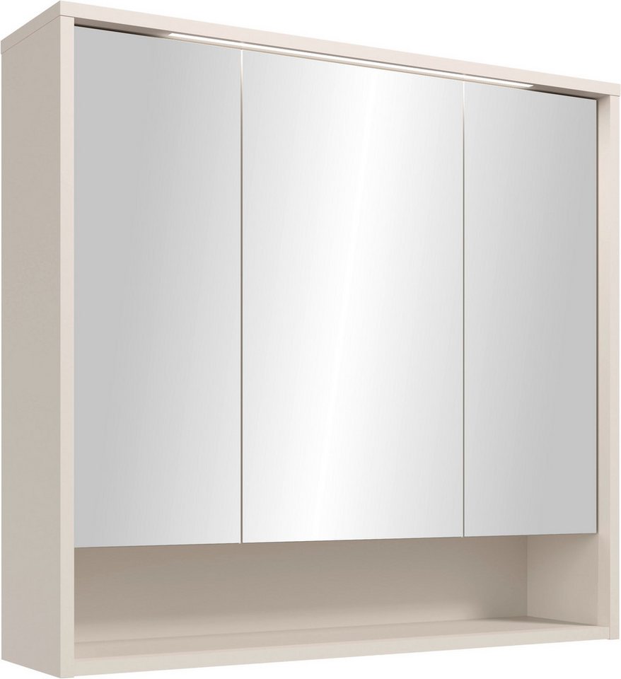 BASIC by Balculina Spiegelschrank Lucera BxHxT 80x75x20 cm (1-St) Breite 80cm, LED-Beleuchtung kaltweiß von BASIC by Balculina