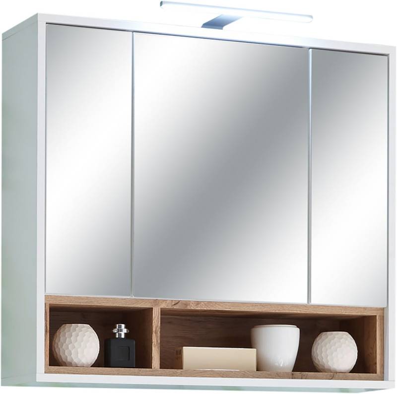 BASIC by Balculina Spiegelschrank Mila, Badezimmerschrank BxHxT 80x72x21 cm (1-St) Breite 80cm, Tür L/R monierbar, FSC-Mix 70% von BASIC by Balculina