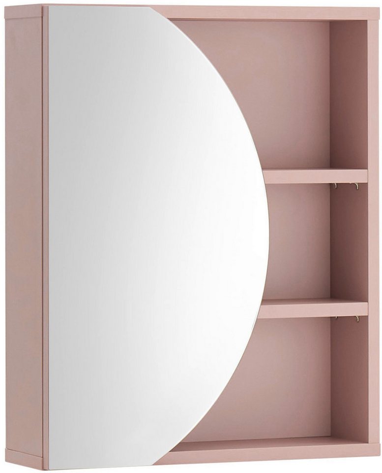 BASIC by Balculina Spiegelschrank Nancy BxHxT 45x45x15 cm (1-St) Breite 45 cm, offene Fächer von BASIC by Balculina