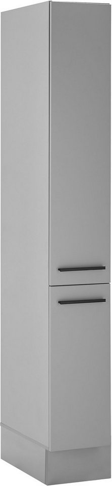 BASIC by Balculina Vorratsschrank Denver, Küchenschrank BxHxT 30 x 211 x 57 (1-St) Breite 30cm, in grau matt/lancelot eiche von BASIC by Balculina