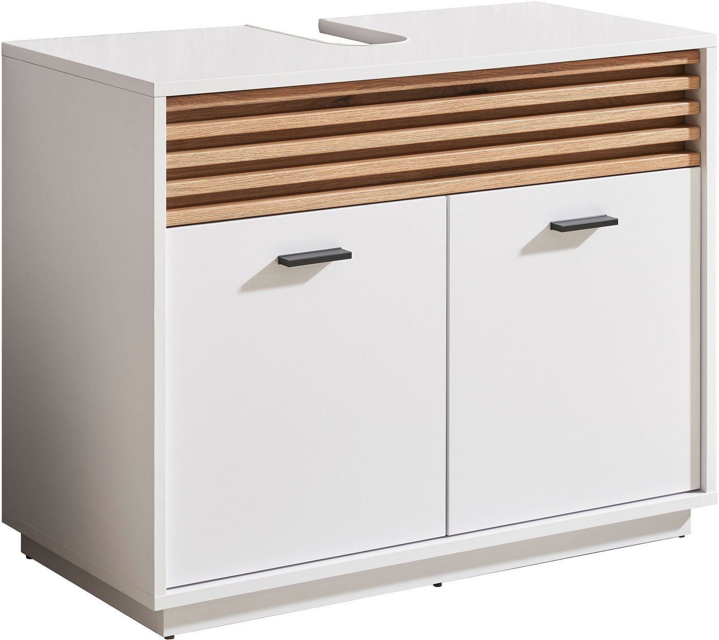 BASIC by Balculina Waschbeckenunterschrank Liguria B/H/T 80x64x40 cm (1-St) Breite 80cm, Unterflurauszug, FSC-Mix 70% von BASIC by Balculina