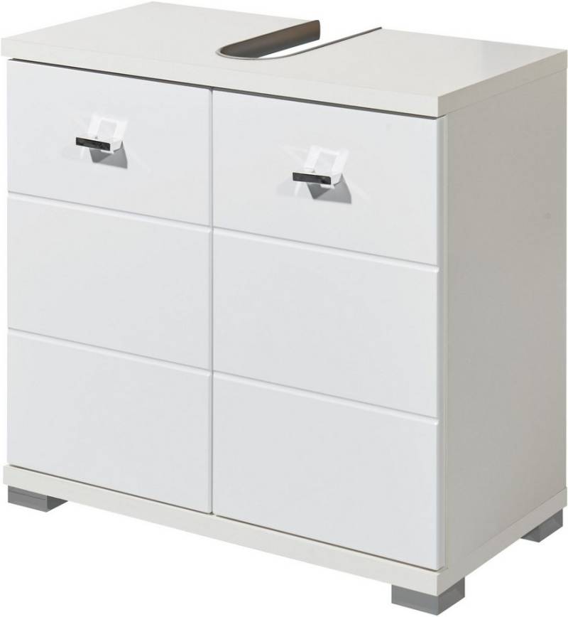 BASIC by Balculina Waschbeckenunterschrank Pool, Badezimmerschrank BxHxT 60x57x31 (1-St) Breite 60cm, Tür L/R montierbar von BASIC by Balculina