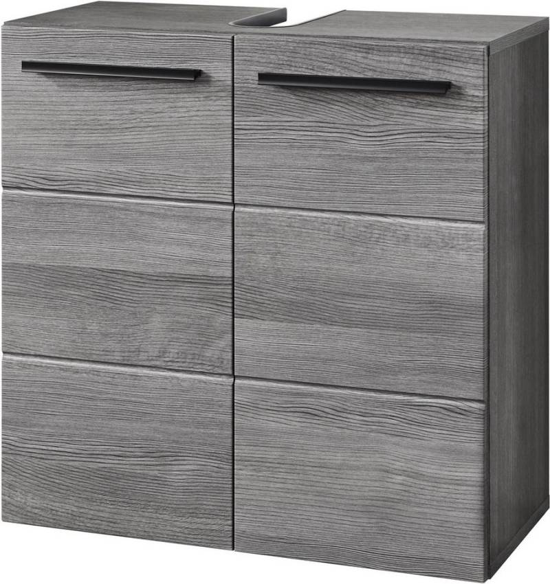 BASIC by Balculina Waschbeckenunterschrank Silver,Badezimmerschrank BxHxT 60x70x20 (1-St) Breite 60cm, Tür L/R monierbar, FSC-Mix 70% von BASIC by Balculina