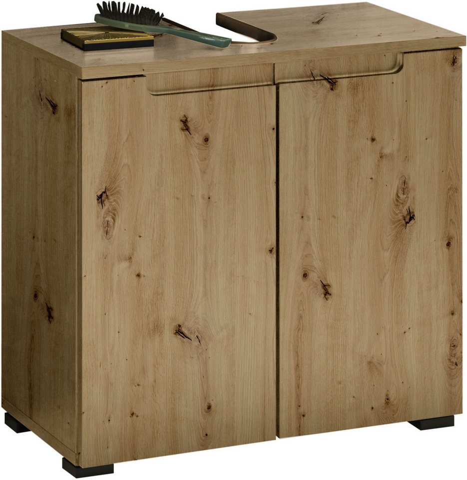 BASIC by Balculina Waschbeckenunterschrank Spice, Badezimmerschrank BxTxH 60x57x32 cm (1-St) Breite 60 cm, Griffmulden von BASIC by Balculina