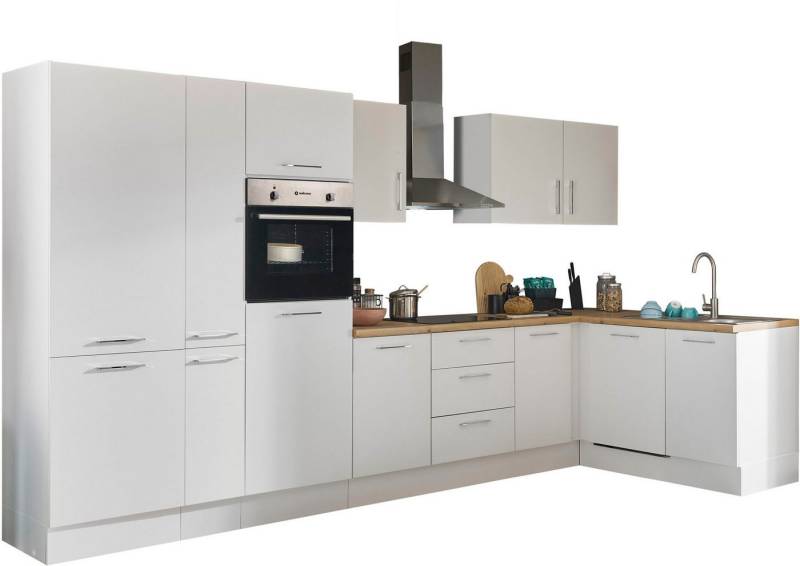 BASIC by Balculina Winkelküche Turin, Stellbreite 370x175 cm, wahlweise mit E-Geräten von BASIC by Balculina