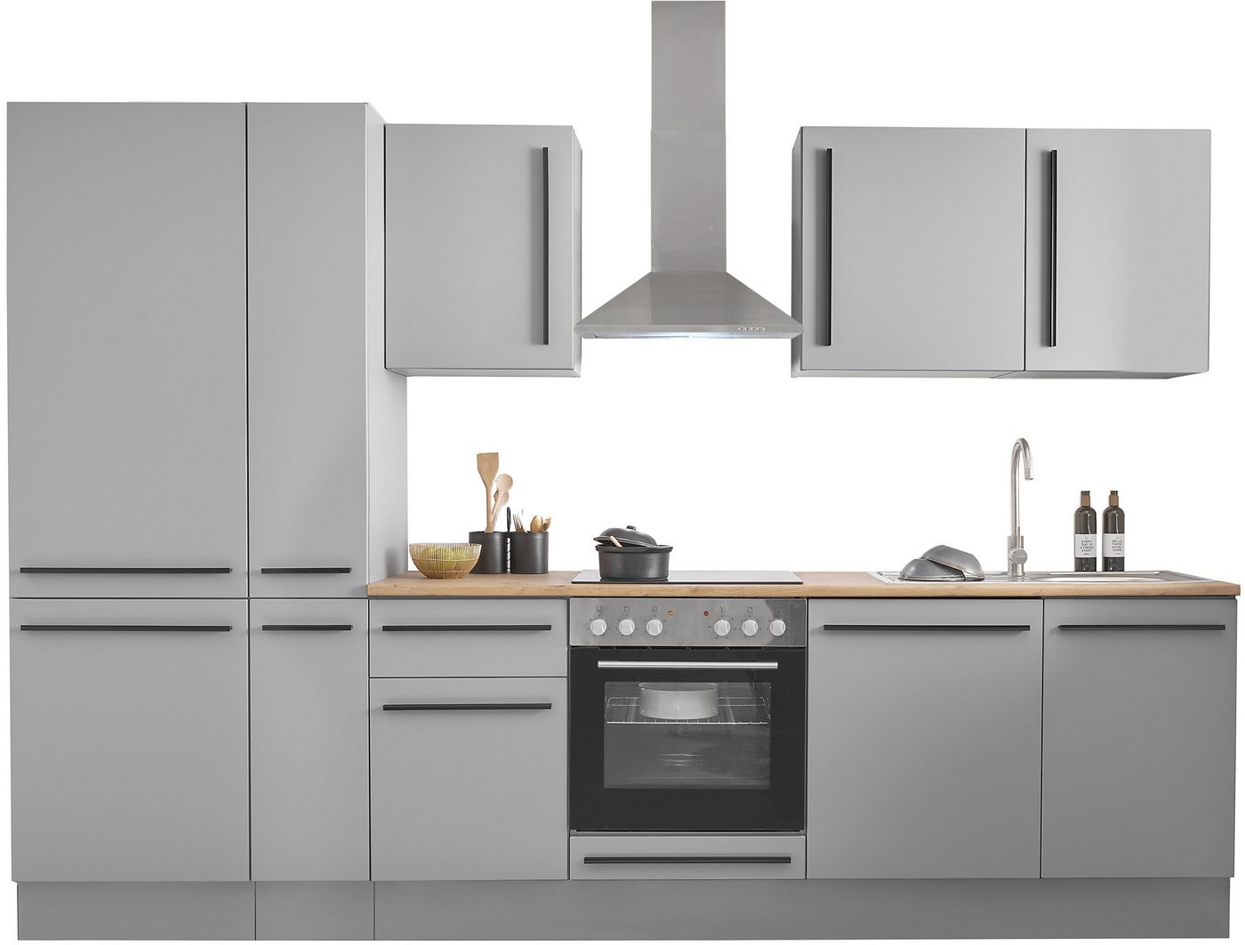 BASIC by Balculina Küchenzeile Denver, Küche BxHxT 310 x 211 x 60, Breite 310 cm, wahlweise mit E-Geräten und Induktion BASIC by Balculina Küchenzeile Denver, Küche BxHxT 310 x 211 x 60, Breite 310 cm, wahlweise mit E-Geräten und Induktion von BASIC by Balculina
