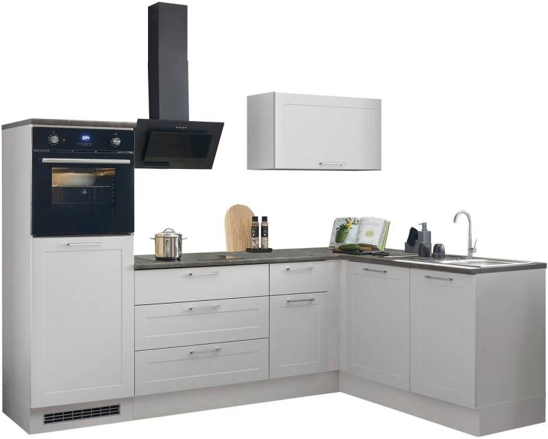 BASIC by Balculina Winkelküche Marsi, Stellmaße 260x175 cm, wahlweise E-Geräten, mit Soft-Close-Funktion von BASIC by Balculina