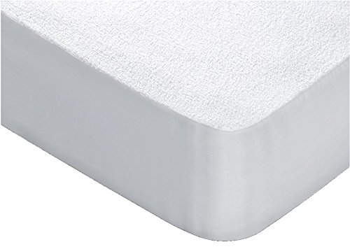 Basic Matratzenschoner, atmungsaktiv, wasserdicht Bett, Polyurethan, weiß, 90 cms von Basic