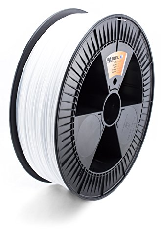 BASICFIL PETG (3D Drucker Filament), 1.75mm, 2.3kg, Weiß (White) von BASICFIL