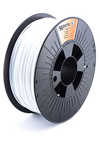 BASICFIL PETG (3D Drucker Filament), 2.85mm 1kg, Signal Weiß (White) von BASICFIL
