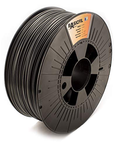 BASICFIL PLA (3D Drucker Filament), 1.75mm, 1kg, Grau (Grey) von BASICFIL