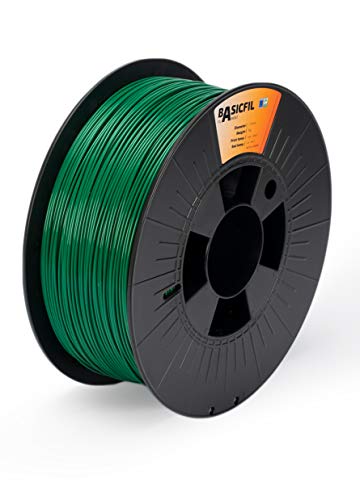 BASICFIL PLA (3D Drucker Filament), 1.75mm, 1kg, Grün (Green) von BASICFIL