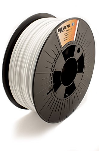 BASICFIL PLA (3D Drucker Filament), 2.85mm, 1kg, Weiß (White) von BASICFIL