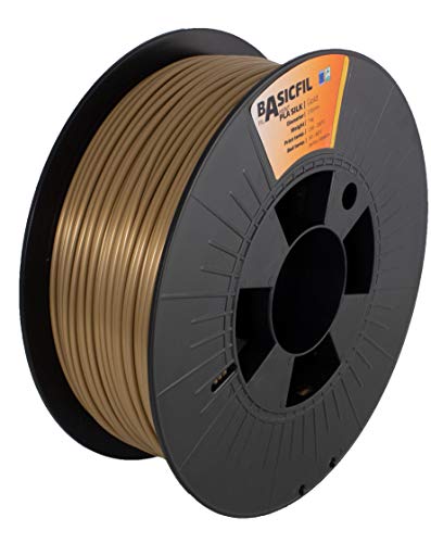 BASICFIL PLA SILK (3D Drucker Filament) 2.85mm, 1kg, Gold von BASICFIL