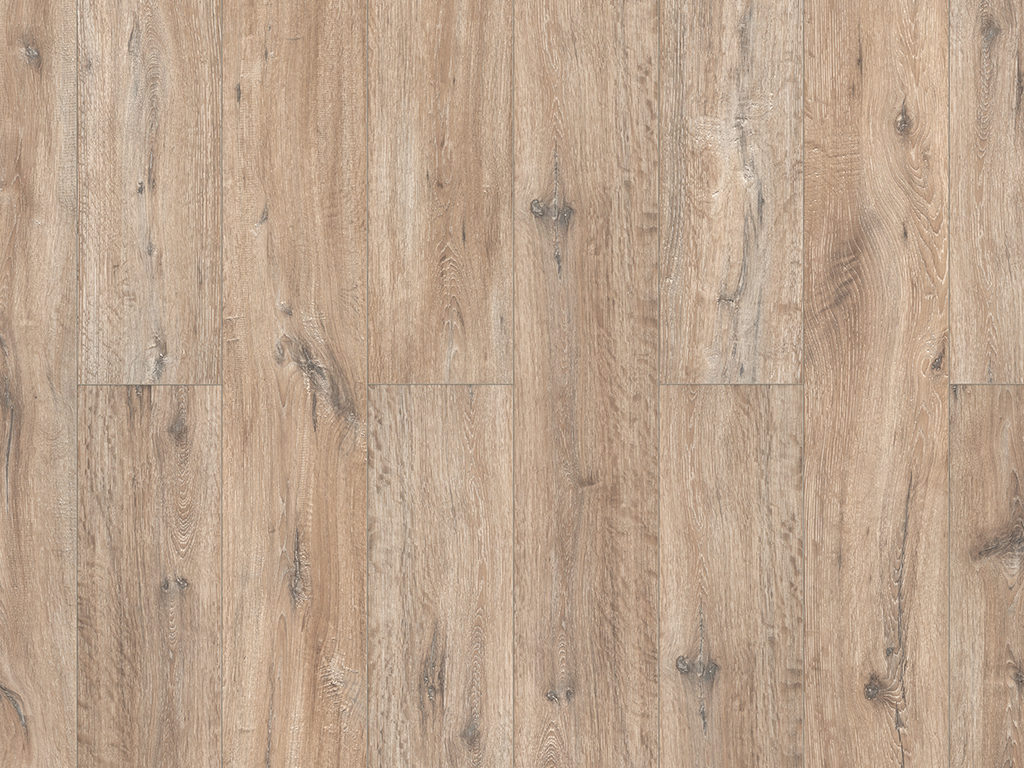 BASICfloor Laminat Eiche braun grau Landhausdiele - 8 mm stark, Klick-Verbindung, 4 seitige Fase von BASICfloor