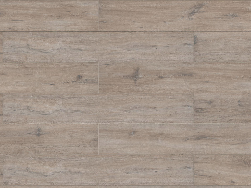 BASICfloor Laminat Trend Oak grey brown Landhausdiele - 7 mm stark, Strukturiert, 4-seitige Fase von BASICfloor