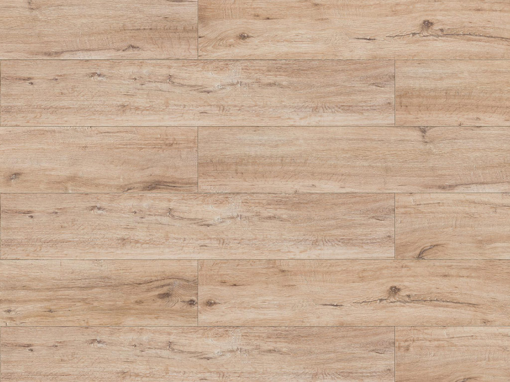 BASICfloor Laminat Trend Oak nature beige Landhausdiele - 7 mm stark, Strukturiert, 4-seitige Fase von BASICfloor