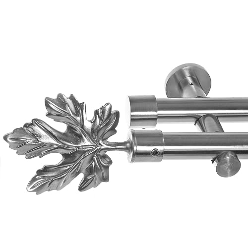 BASIT Gardinenstange 2 läufig 400cm lang Edelstahl Look I Gardinenstange doppelläufig Wandmontage Ø20mm mit Zylinder I In 120-600cm verfügbar H41 BASIT Gardinenstange 2 läufig 400cm lang Edelstahl Look I Gardinenstange doppelläufig Wandmontage Ø20mm mit Zylinder I In 120-600cm verfügbar H41 von BASIT