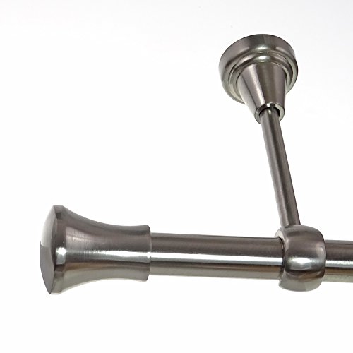 BASIT Gardinenstange Deckenmontage 1 läufig 140 cm lang Edelstahl Look Set Metall 1-läufige Vorhangstange Deckenmontage Ø19mm I 120-600cm wählbar D18 BASIT Gardinenstange Deckenmontage 1 läufig 140 cm lang Edelstahl Look Set Metall 1-läufige Vorhangstange Deckenmontage Ø19mm I 120-600cm wählbar D18 von BASIT