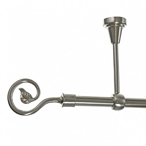 BASIT Gardinenstange Deckenmontage 1 läufig 400 cm lang Edelstahl Look Set Metall I 1-läufige Vorhangstange Deckenmontage Ø16mm I 120-600cm wählbar D14 BASIT Gardinenstange Deckenmontage 1 läufig 400 cm lang Edelstahl Look Set Metall I 1-läufige Vorhangstange Deckenmontage Ø16mm I 120-600cm wählbar D14 von BASIT