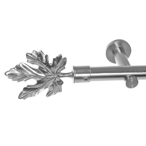 BASIT Gardinenstange mit Wandhalterung 240 cm lang Edelstahl Look im Set 1-läufige Gardinenstange Wandmontage Ø20mm Metall I 120-600 cm verfügbar H31 BASIT Gardinenstange mit Wandhalterung 240 cm lang Edelstahl Look im Set 1-läufige Gardinenstange Wandmontage Ø20mm Metall I 120-600 cm verfügbar H31 von BASIT