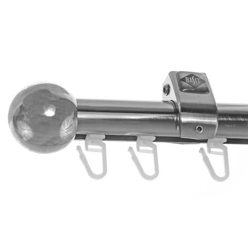 BASIT Innenlauf Gardinenstange 1 läufig 240 cm lang Edelstahl Look I Gardinenstange Deckenmontage 1 läufig Ø20mm I In 120-600cm verfügbar I D50 BASIT Innenlauf Gardinenstange 1 läufig 240 cm lang Edelstahl Look I Gardinenstange Deckenmontage 1 läufig Ø20mm I In 120-600cm verfügbar I D50 von BASIT