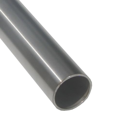 BASIT Edelstahlrohr Ø 42,4 x 2,0 mm V2A I 160 cm I Edelstahl Geländer für Treppen Handlauf Treppengeländer für innen & außen selber erstellen I Rohr Rundrohr geschliffen K240 von BASIT