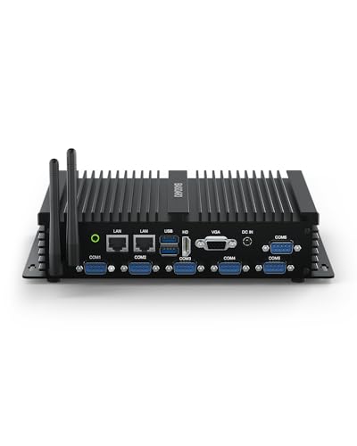BASOARO Industrie PC i5 Mini PC 2 Gigabit LAN Linux Computer 4200U, HD VGA Dual Display, 16GB RAM 256GB SSD 1TB HDD, Mini Computer Unterstützung 4K, 6 RS232 COM, WiFi, BT, Industrie Computer RS232 BASOARO Industrie PC i5 Mini PC 2 Gigabit LAN Linux Computer 4200U, HD VGA Dual Display, 16GB RAM 256GB SSD 1TB HDD, Mini Computer Unterstützung 4K, 6 RS232 COM, WiFi, BT, Industrie Computer RS232 von BASOARO