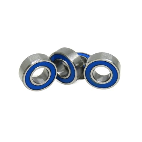 10 Stück 5x11x4mm MR115 ABEC3 Miniatur MR115-2 Kugellager Blau versiegelt MR115 2 L1150D Lager,Bearing(MR84-2RS 4x8x3mm) von BASSFLY