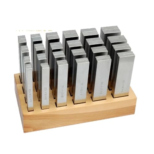 48-teiliges 150-mm-Frässet aus gehärtetem Parallelendmaß aus legiertem Stahl for Schraubstock-Fräsmaschinendrehmaschine measuring tools von BASSFLY