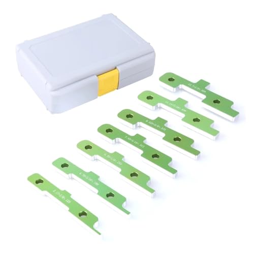 7-teiliges Router-Tisch-Setup, Aluminium-Holzbearbeitungs-Setup-Block-Höhenmessgerät measuring tools von BASSFLY