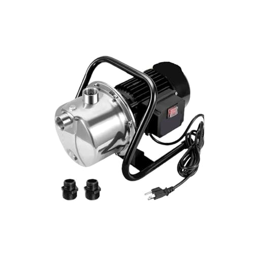 BASSFLY Poolpumpe, Flachbrunnenpumpe, 115 V, 131 Fuß Höhe, 69,6 psi, maximaler Druck, tragbare Sprinkler-Booster-Jet-Pumpe BASSFLY Poolpumpe, Flachbrunnenpumpe, 115 V, 131 Fuß Höhe, 69,6 psi, maximaler Druck, tragbare Sprinkler-Booster-Jet-Pumpe von BASSFLY