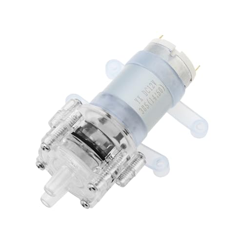 BASSFLY Poolpumpe, R385 Mini-Wasserpumpe 6-12 V Hohe Temperaturbeständigkeit 100 ° Membran Selbstansaugende Pumpe von BASSFLY