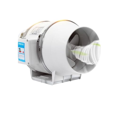 BASSFLY Rohrventilator, 3 Zoll 4 Zoll Geräuscharmer Inline-Kanal-Hydrokultur-Luftgebläse-Ventilator-Abluftventilator for Die Belüftungsöffnung Und Den Wachstumsraum Im Badezimmer Zu Hause(3inch) von BASSFLY