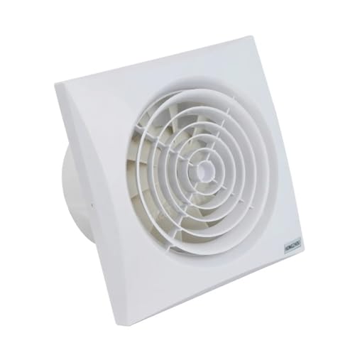 BASSFLY Rohrventilator, 4/6 Zoll Elektrischer Abluftventilator Badezimmer Küche Geräuscharmer Abluftventilator Inline-Ventilator Wandstiller Rohrfensterventilator(4inch) von BASSFLY