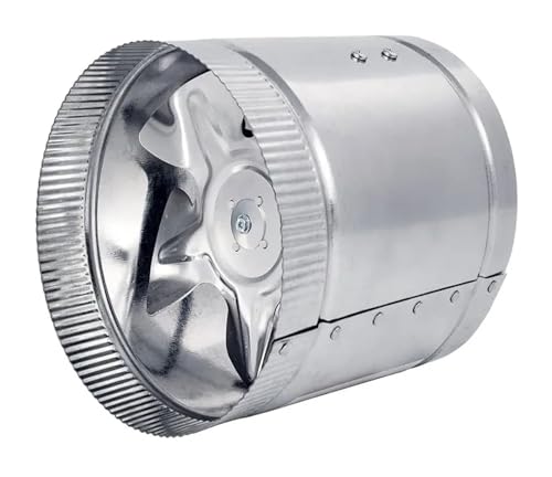 BASSFLY Rohrventilator, 4-Zoll-Inline-Ventilator – 100 CFM, Metallkanalventilator, Toller Abluftventilator for Die Abluft Und Ansaugung Von Wachstumszelten von BASSFLY