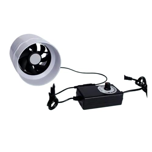 BASSFLY Rohrventilator, 4-Zoll-Rohr-Decken-Fenster-Abluftventilator-Belüftungsluftabsauger for Badezimmer-WC-Küchenkanal-Dachboden-Gebläseventilatoren von BASSFLY