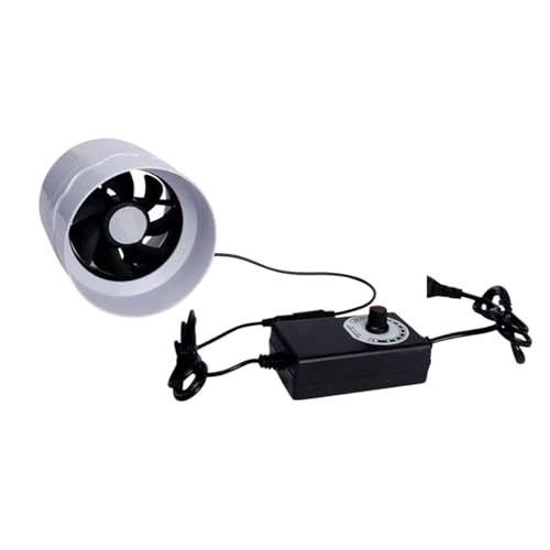 BASSFLY Rohrventilator, 4-Zoll-Rohr-Decken-Fenster-Abluftventilator-Belüftungsluftabsauger for Badezimmer-WC-Küchenkanal-Dachboden-Gebläseventilatoren von BASSFLY