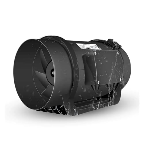 BASSFLY Rohrventilator, 6-Zoll-Inline-Kanalventilator 0-10 V PWM-Luftabsaugung Mit Variabler Drehzahlregelung for Badezimmer-Abluftventilator von BASSFLY