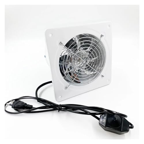 BASSFLY Rohrventilator, 6-Zoll-Kanal-Auspuffrohrventilator for Badezimmer-WC-Luftbelüftungsgeschwindigkeit Einstellbar von BASSFLY
