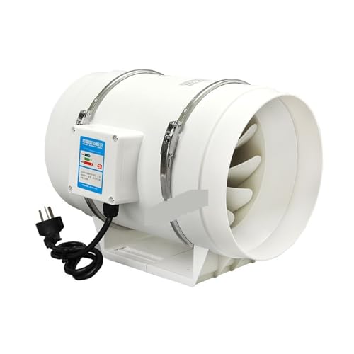 BASSFLY Rohrventilator, Abluftventilator 3''4''5''6'' Stiller Inline-Rohrkanalventilator Badezimmer-Abluftventilator Küche Toilette Wandluftreiniger Ventilator(6inch) von BASSFLY