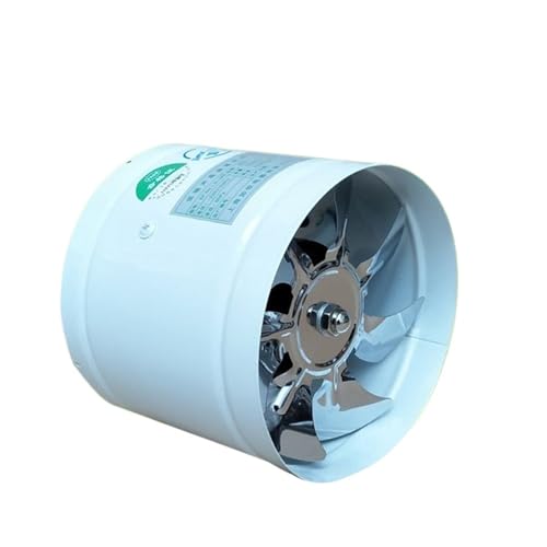 BASSFLY Rohrventilator, Spannungs-Abluftventilator, Runder Pipeline-Abgas-Ersatzventilator, Mini-Wandventilator, Kanal, Metall, Pipeline-Belüftung Und Abluftventilator(6-inch) von BASSFLY