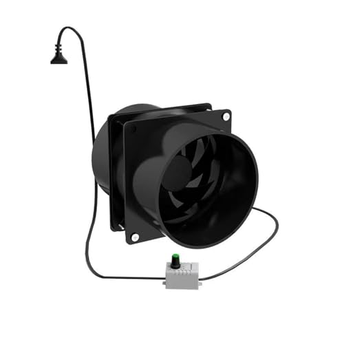 BASSFLY Rohrventilator, USB-Lötrauchabsorber Mit Einstellbarer Geschwindigkeit, ESD-Rauchabzugsventilator, Rohrkanal-Exhuast-Ventilator Mit 1 M Langem Rohrwannen-Belüftungsventilator(with 1m Pipe) von BASSFLY