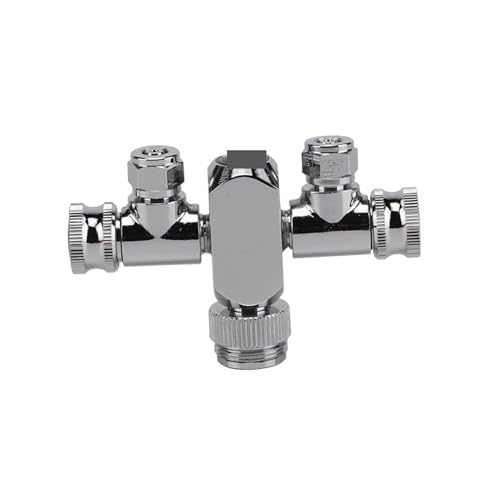 CO2 Druckminderer, Aquarium CO2-Splitter, Relventil, 2-We-Verteiler, konventionell, einfach zu installieren for CO2-nerator, Aquarium, bepflanzter Tank von BASSFLY