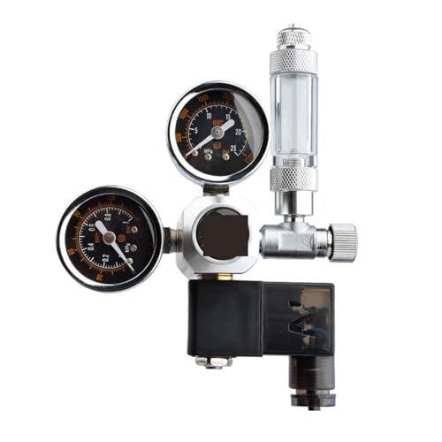 CO2 Druckminderer, DIY Aquarium CO2-Regler Magnetmagnet-Kit Rückschlagventil Aquarium-Zubehör CO2-Steuerungssystem Reaktor-Generator-Set von BASSFLY