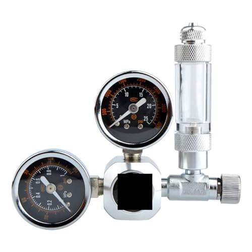 CO2 Druckminderer, DIY Aquarium CO2-Regler Magnetmagnet-Kit Rückschlagventil Aquarium-Zubehör CO2-Steuerungssystem Reaktor-nerator-Set(2) von BASSFLY
