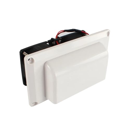 Caravan Side Air Vent Ventilation Ventilation Exhaust Fan 12V 25W Yacht Exhaust Fan for Wohnmobil Boote Marine Yacht(White) von BASSFLY