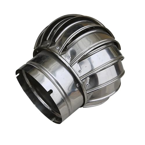 Edelstahl-Dachventilator Wind s Air Vent Dachbodenventilator 110 mm Pipefit Dachlüfter von BASSFLY