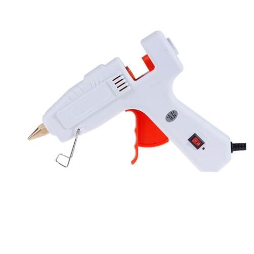 Heißklebepistole, 80W Hot Melt Kleber Pistole Mit 11 * 200MM Kleber Stick DIY Mini Pistolen Klebe Stick Heißer Kleber pistole Werkzeu for Home Heat Tool(With 10pcs sticks) von BASSFLY